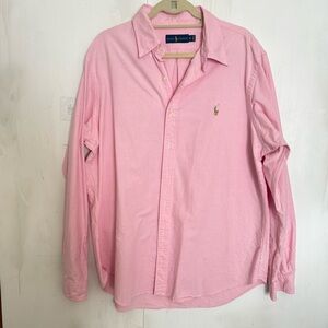 POLO Ralph Lauren Pink Men's Shirt • XL • Excellent Condition